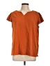 Allegra K 100% Polyester Orange Short Sleeve Top Size L - photo 1