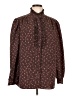 Pykettes 100% Polyester Paisley Brown Long Sleeve Blouse Size EU 42 / US 12 - photo 1