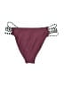 Cupshe Checkered-gingham Burgundy Swimsuit Bottoms Size S - photo 2