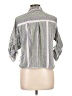 Unbranded Stripes Green 3/4 Sleeve Button-Down Shirt Size L - photo 2