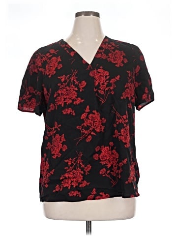 Shein Curve Short Sleeve Blouse (view 1)