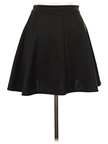 Chocolate Faux Leather Skirt (view 2)