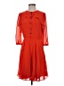 Cremieux Orange Casual Dress Size 4 - photo 1