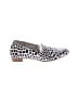 Suzanne Betro 100% Leather Animal Print Silver Flats Size 8 1/2 - photo 1