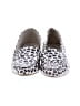 Suzanne Betro 100% Leather Animal Print Silver Flats Size 8 1/2 - photo 2