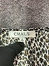 Chaus 100% Polyester Animal Print Brown Short Sleeve Blouse Size L - photo 7