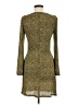 MNG 100% Polyester Animal Print Gold Green Casual Dress Size M - photo 2