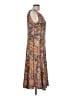 Forever Paisley Brown Casual Dress Size L (estimated) - photo 4