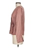 Topshop 100% Polyester Brown Long Sleeve Blouse Size 6 - photo 5