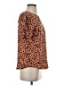 Papermoon 100% Polyester Animal Print Brown Short Sleeve Blouse Size XS - photo 4