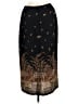 I.N. Studio 100% Polyester Print Black Casual Skirt Size M - photo 2