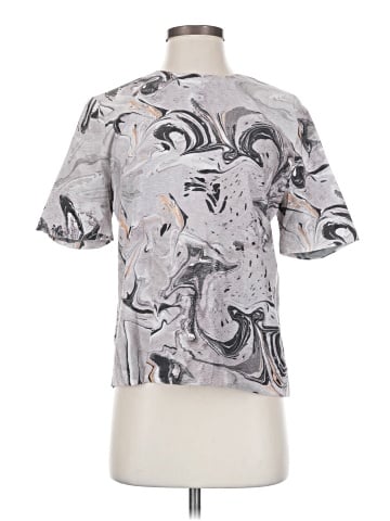 Theory Short Sleeve Silk Top (view 1)