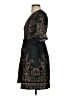 Label by Ritu Kumar 100% Polyester Paisley Black Cocktail Dress Size S - photo 5