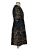Label by Ritu Kumar 100% Polyester Paisley Black Cocktail Dress Size S - photo 4