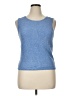 Connected Apparel Blue Sleeveless Top Size XL - photo 1