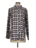 Athleta Plaid Gray Long Sleeve Button-Down Shirt Size S - photo 1