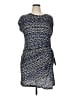 Nicole Miller Print Blue Casual Dress Size XL - photo 1