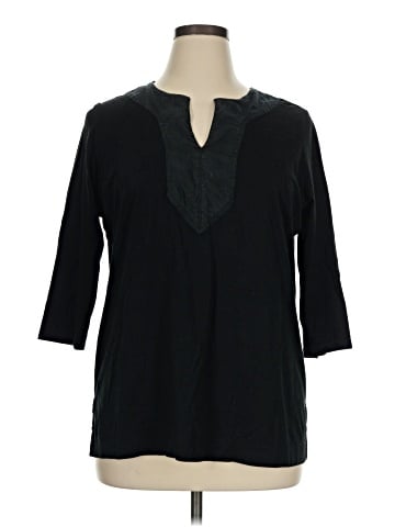 Lauren by Ralph Lauren 3/4 Sleeve Top (view 1)