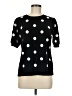 Adrianna Papell Polka Dots Black Pullover Sweater Size M - photo 1