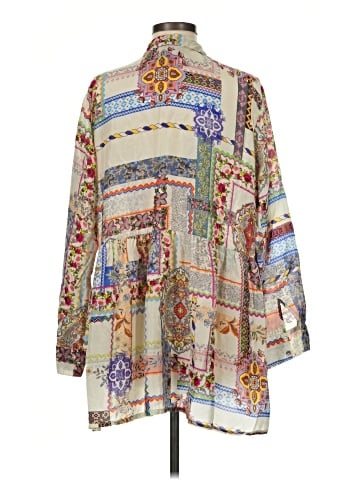Johnny Was Long Sleeve Silk Top (view 2)