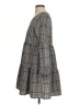 Unbranded Plaid Gray Casual Dress Size S - photo 5