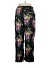 Maeve 100% Linen Floral Black Linen Pants Size XL Petite - photo 2