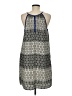 Collective Concepts 100% Polyester Print Gray Casual Dress Size M - photo 2