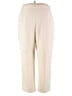 Alfred Dunner Solid Ivory Casual Pants Size 20 - photo 1