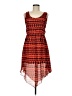 Espresso Graphic Red Casual Dress Size M - photo 1