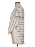 BP. Stripes Ivory Short Sleeve Blouse Size M - photo 5
