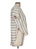 BP. Stripes Ivory Short Sleeve Blouse Size M - photo 4