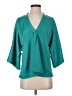 Unbranded 100% Polyester Teal 3/4 Sleeve Blouse Size S - photo 1