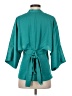Unbranded 100% Polyester Teal 3/4 Sleeve Blouse Size S - photo 2