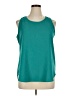 Van Heusen 100% Polyester Teal Sleeveless Blouse Size XL - photo 1