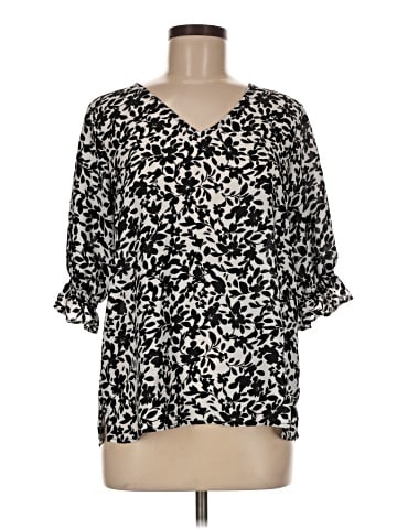 Well Worn 3/4 Sleeve Blouse (view 1)