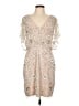 Aidan Mattox 100% Polyester Silver Ivory Cocktail Dress Size 12 - photo 1