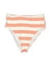Roxy Stripes Orange Swimsuit Bottoms Size M - photo 1