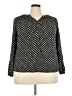 Croft & Barrow Polka Dots Black Long Sleeve Blouse Size 2X - photo 1