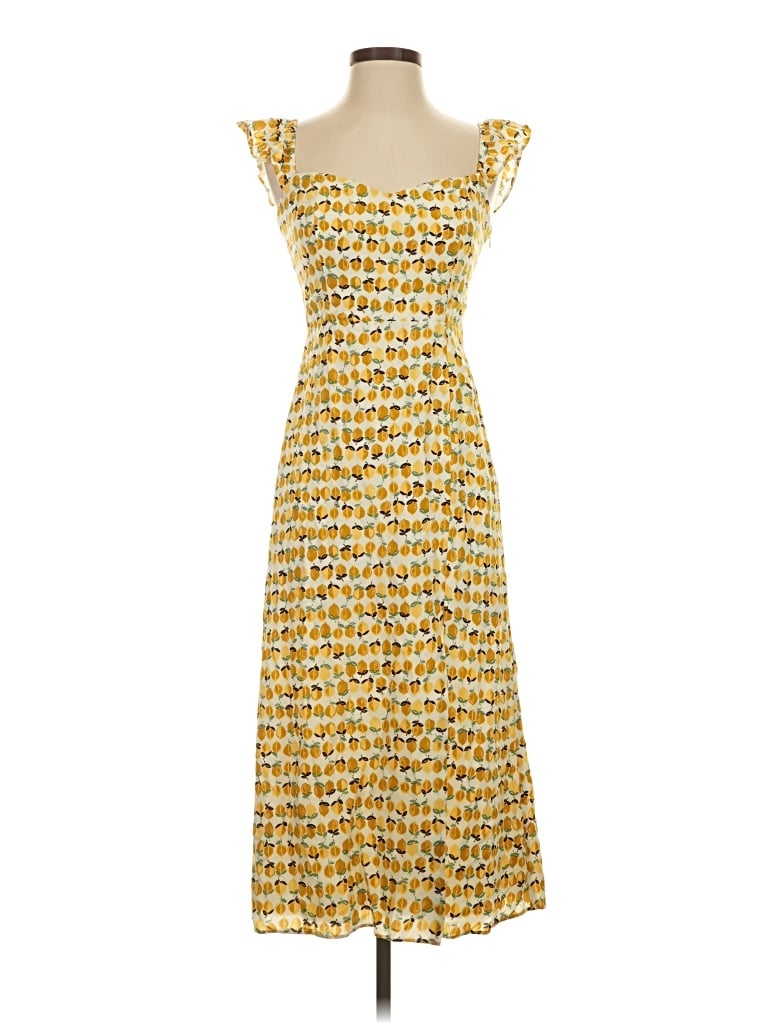 Pre-owned En Elly Casual Dress In Yellow