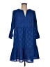 J.Jill Blue Casual Dress Size Med Petite - photo 1