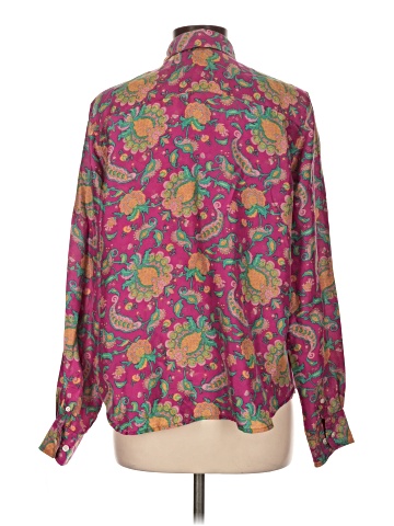 Lauren by Ralph Lauren Long Sleeve Silk Top (view 2)