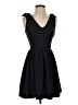 Aqua Solid Black Cocktail Dress Size S - photo 1