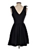 Aqua Solid Black Cocktail Dress Size S - photo 2