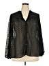 Torrid 100% Polyester Black 3/4 Sleeve Blouse Size 2X Plus (2) - photo 1
