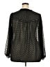 Torrid 100% Polyester Black 3/4 Sleeve Blouse Size 2X Plus (2) - photo 2