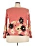 Judith Hart Floral Orange Silk Pullover Sweater Size 3X - photo 1
