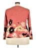 Judith Hart Floral Orange Silk Pullover Sweater Size 3X - photo 2