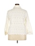 Kate Hill Ivory 3/4 Sleeve Button-Down Shirt Size 20 - photo 2
