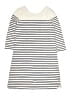 Crazy 8 100% Cotton Stripes Ivory Dress Size 14 - 16 - photo 1