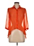 Tramp 100% Polyester Orange 3/4 Sleeve Blouse Size M - photo 1
